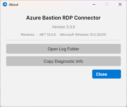 Azure Bastion RDP Connector — Documentation
